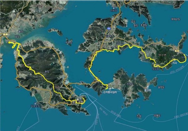 [크기변환]완도군 섬자리 숲길 트레킹코스 조성 사업 1단계 구간 노선도.JPG