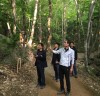 김명원 군수 권한대행, 영광 불갑산 야생화 생태공원 현장 점검